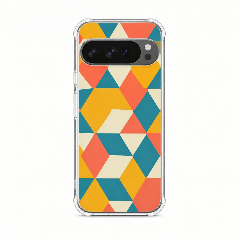 Clear Hybrid Case for Google Pixel with a printed design